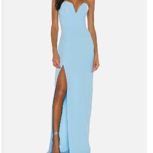 Amanda Uprichard Blue Cherri Gown